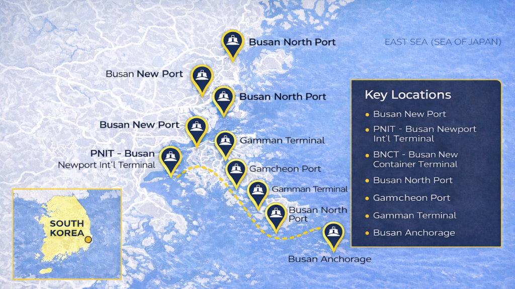 marine lubricants in Busan supply locations